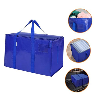Gatuida Clothes Storage Bag Large Capacity Waterproof Oxford Cloth Zipper Handles Travel Home Sports Bag