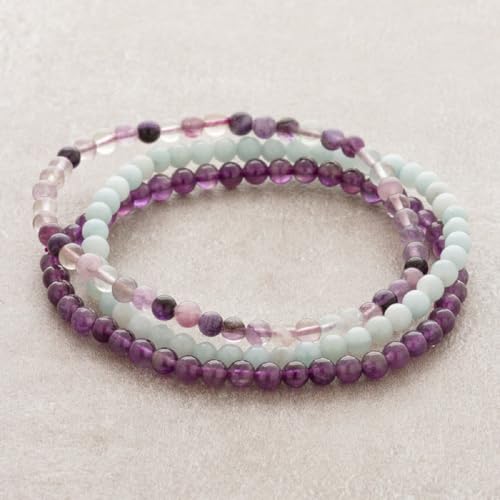 Handmade 4mm Tiny Beads Bracelet – Natural Healing Stone Beads for Yoga, Mala, and Bohemian Stacking – Stretch Bracelet for Men and Women