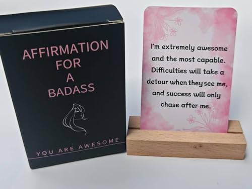 Affirmation Cards for women,60 Positive Cards,Daily Motivational and Inspiration for women