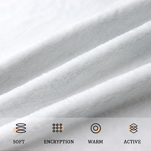 Tupmnbry Wildflowers Throw Blanket Botanical Floral Printed Blanket Super Soft Flannel Throw Blankets Lightweight Fluffy Plush Fuzzy Bed Blankets for Bedding Sofa 50"X60"