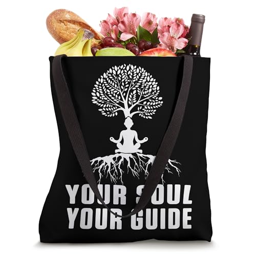 Deine Seele Travel Guide Meditation Yoga Zen Buddha Gift Tote Bag