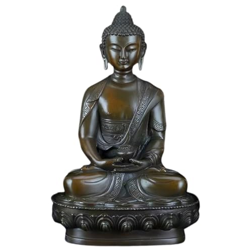 Amitabha Buddha Statue – 8.3IN/21CM Handcrafted Bronze Meditation Sculpture, Lost-Wax Cast Spiritual Artwork for Altars, Luxury Zen Décor & Collectible Gifts - color: 8.3in Amitabha