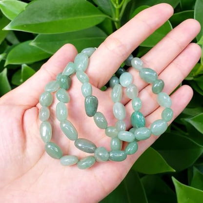 Adabele 1pc Natural Stretch Gemstone Bracelet 7mm-10mm Free Form Bead 7 Inch 7.5 Inch Healing Crystal Engergy Quartz Chakra Jewelry Women Birthday Gift - color: Green Aventurine, size: 7 Inch (bead size 7-10mm)
