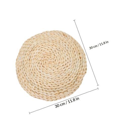 Thick Exercise Mat Yoga Meditating Pad Round Yoga Mat Handmade Seat Cushion Woven Floor
