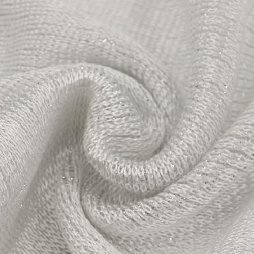 Sparkle Metallic Evening Shawls for Women formal Party Dresses Beach Travel Cardigan Shawl Wrap for Swimsuit - color: F-white