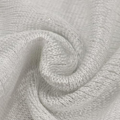 Sparkle Metallic Evening Shawls for Women formal Party Dresses Beach Travel Cardigan Shawl Wrap for Swimsuit - color: F-white