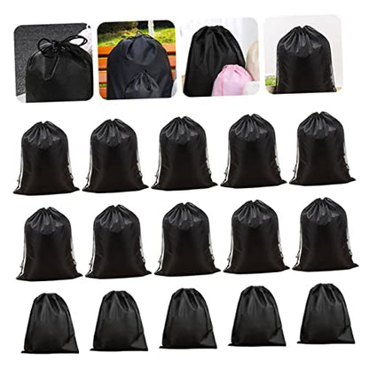 1Set Non Woven Double Drawstring Storage Bag Includes Dustproof Lightweight Portable Organizer for Home Travel