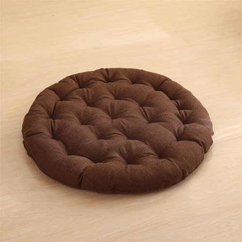 Lifup 25.5'' Floor Pillow Cushions Large Round, 2" Thick Tufted Floor Seat for Classroom Adult Meditation Picnic Party Seating Learning Daycare School Brown - color: Brown, size: 25.5"W x 25.5"L x 2"H