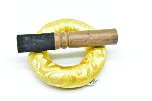 5 Inch Authentic Antique Old Tibetan Hand Hammared Singing Bowl from Nepal-Meditation Bowl,Healing Gold