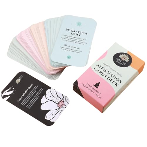 MINDFUL SOULS Card Deck (Positive Affirmations Cards Deck)