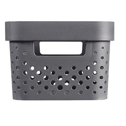 CURVER, Infinity Box 17 L, Recycled Plastic, Charcoal Grey, 35.5 x 26.2 x 21.9 cm - color: Anthracite Grey