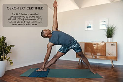 Manduka PRO Yoga Mat - 6mm | Lifetime Durability | Hygienic Construction | Premium Studio Quality | Teacher Approved - color: Black, size: 78" x 78"