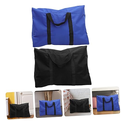minkissy 2Pcs Heavy Duty Quilt Storage Bags Multi Use Luggage Organizer Durable Oxford Cloth for Moving Travel Home for Blankets Clothes Sundries