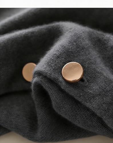 Women's Versatile Knitted Shawls Scarf Poncho Sweater Capes with Buttons Lightweight Spring Summer Fall Winter Wraps - color: Dark-grey