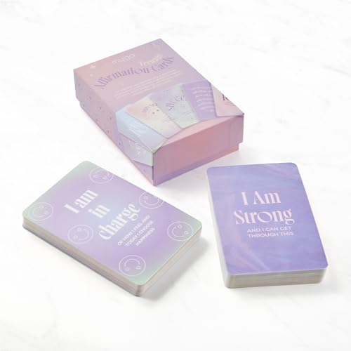 Myga Positive Affirmation Cards for Teens,60 Daily Motivational Quotes for Teen Girls, Boys and Young Adults,Inspirational Card Deck to Boost Confidence, Mindfulness and Self-Esteem