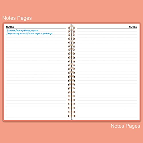 Fitness Planner for Women & Men - A5 Workout Log Book/Exercise Workout Log to Track Weight Loss, GYM, Bodybuilding Progress - Daily Health & Wellness Workout Journals, 5.8X8.25 In Workout Book - style: Pink