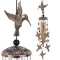 Solawindchime Outdoor Hummingbird Wind Chimes, Hummingbirds Bronze Wind Chimes, Gift Wind Chime, Hummingbird Wind Bell Gifts for Women, for Home, Garden, Indoor, Outdoor Decoration, Garden Wind Chime