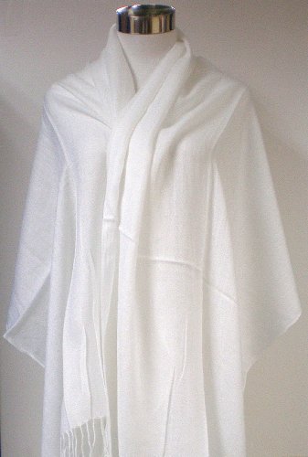 Tapp Collections™ Premium Pashmina Shawl Wrap Scarf - color: White