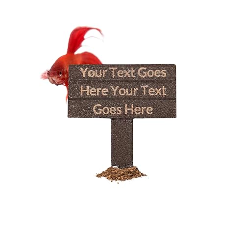 Custom Aquarium Sinking Sign, Terrarium & Reptile Safe Custom Text
