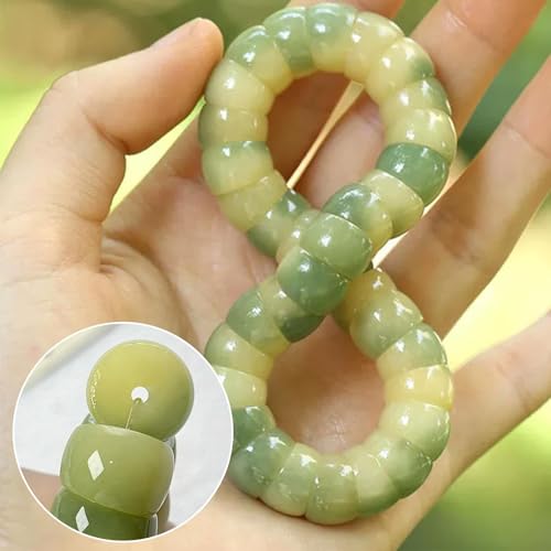 Roe Dolph Bodhi Bead Fidget Anxiety Bracelet for Women Men Chunky Stretch Beaded Mindful Jewelry Daily Reminder Gift for Mom Wife Friend - color: A2:blue