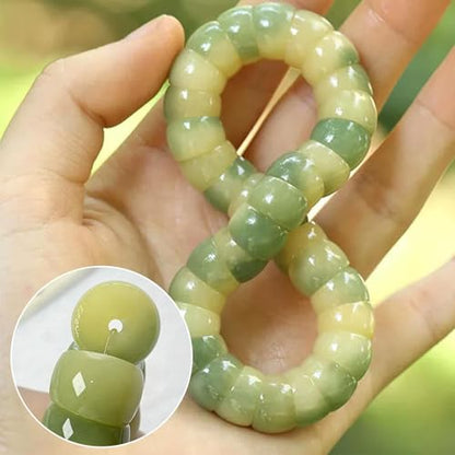 Roe Dolph Bodhi Bead Fidget Anxiety Bracelet for Women Men Chunky Stretch Beaded Mindful Jewelry Daily Reminder Gift for Mom Wife Friend - color: A2:blue