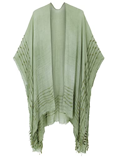 Kimonos for Women Swimsuit Coverups Beach Cover Up Swimwear Cardigan Summer - color: Green 1