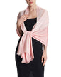 EURKEA Women's Scarf Pashmina Silky Soft Shawls Wraps Stole for Evening, Wedding and Gift - color: Sheer Blush Blend