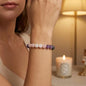 Natural Stone Beaded Bracelets for Women Men - 8MM Semi-Precious Stones Bracelets Adjustable Crystal Beads Stretch Bracelet - color: Empath Protection