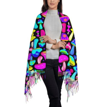 Supdreamc Cashmere Feel Scarf Soft Women Warm Cozy Scarves Multiple Colors - color: Picture (162)