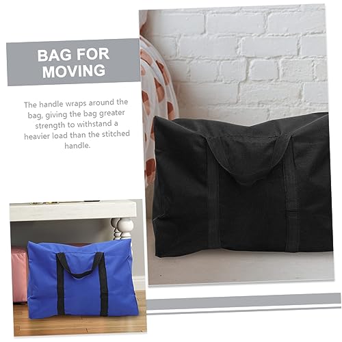 minkissy 2Pcs Heavy Duty Quilt Storage Bags Multi Use Luggage Organizer Durable Oxford Cloth for Moving Travel Home for Blankets Clothes Sundries