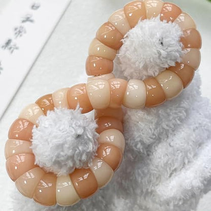 Roe Dolph Bodhi Bead Fidget Anxiety Bracelet for Women Men Chunky Stretch Beaded Mindful Jewelry Daily Reminder Gift for Mom Wife Friend - color: B3:brown