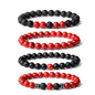 Mens Beaded Bracelets, 8MM Beaded Bracelets for Men, Natural Tiger Eye Bead Bracelet, Stretch Elastic Beads Bracelets for Men