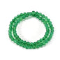 14in Agate Wrap Bracelet for Women Men Natural Round Beaded Agates Stone Healing Stretch Bracelets Elastic Handmade Polished Gemstone Beads Bracelet - color: Green Agate, size: 6mm Beads