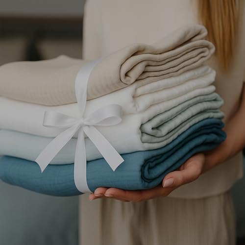Goqan Muslin Blanket King Size 90x108 – 100% Turkish Cotton 4 Layer Boho Muslin Blanket for Adults, Four Season, Lightweight and Thin, Soft, Breathable - Dark Grey - color: Dark Grey, size: King (90"x108")