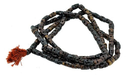 Tibetan 108 Zen Buddhist Yak Bone Prayer Beads Mala Necklace