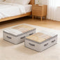 2 PCS Large Storage Bag, Heavy-Duty Non-Woven Fabric with Transparent Window, Multi-Layer Vertical Storage, Suitable for Closet and Under-Bed use.