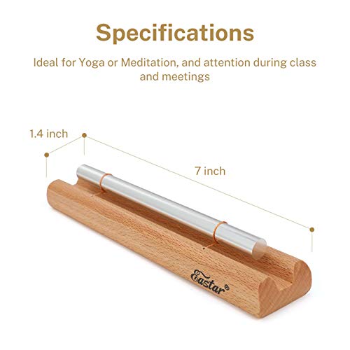 Eastar Bell Chime Hand Chime,Meditation Classroom Bell with Mallet and Cloth Bag Percussion Instrument for Prayer Yoga Eastern Energies Healing and Mindfulness