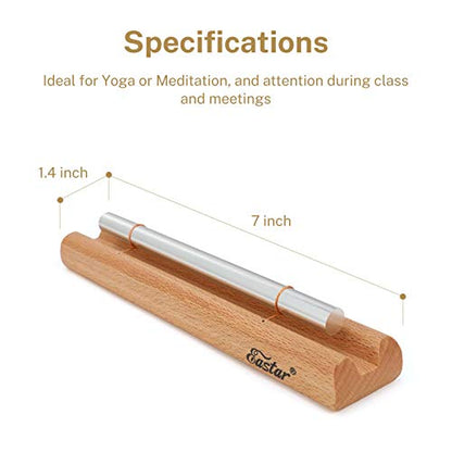 Eastar Bell Chime Hand Chime,Meditation Classroom Bell with Mallet and Cloth Bag Percussion Instrument for Prayer Yoga Eastern Energies Healing and Mindfulness