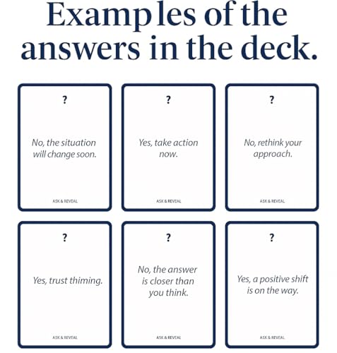 Decision Making Cards 2026 Wellness Resolution Gift - 50 Guidance Cards for Yes or No Decision-Making & Insight to Guide You in Solving Life and Love Problems Answers to All Your Questions