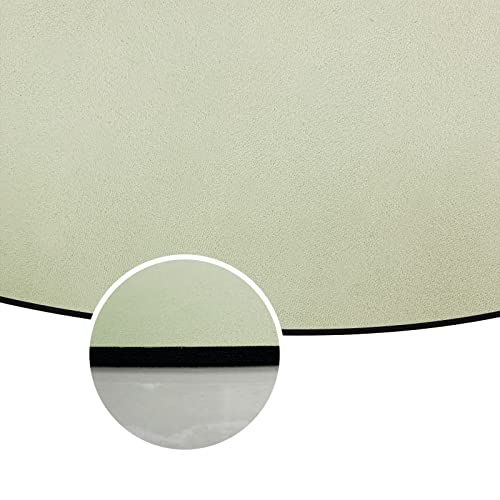 ABREEZE Irregular Large Flower Meditation Mat Non Slip Round Pilates Yoga Mat Natural Rubber with Sueded Surface Exercise Mat - color: Beige, size: 47 Inches