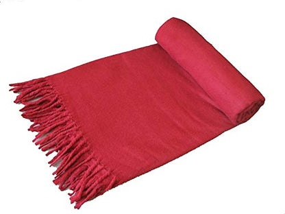 Wool Meditation Shawl Tibet Monks Burgundy Red 100% from Tibet Yoga Meditation