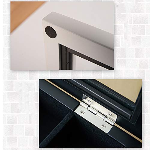 Solid Wood Storage Box with 12 Compartments & Glass Sunroof - Versatile Organizer for Home, Office, Crafts & Toys - Stylish, Durable & Space-Saving Solution - size: white