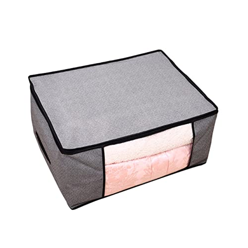 MAGICLULU Non-woven Storage Bags Foldable Light Grey Cloth Organizer for Quilts and Clothes Capacity Design Practical Storage