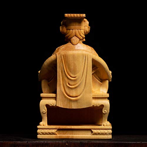 Abstract Sculpture Mazu Statues Sea God Buddha Carvings Solid Wood Home Decorations