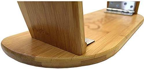 Kneeling Meditation Bench with Folding Bamboo Meditation Bench Legs, Perfect Kneeling Stool Ergonomic Bamboo Yoga Bench - Includes Carry Bag, Colle