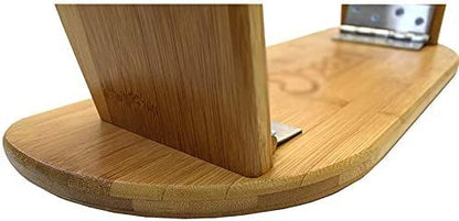 Kneeling Meditation Bench with Folding Bamboo Meditation Bench Legs, Perfect Kneeling Stool Ergonomic Bamboo Yoga Bench - Includes Carry Bag, Colle