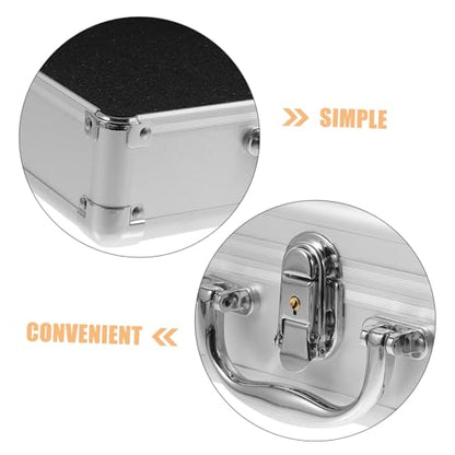 NUOBESTY Aluminum Alloy Portable Toolbox Sponge Insert Hard Storage Case for Outdoor Use for Tools and Instruments and Lightweight Design
