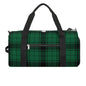 Scottish Tartan Plaid Green Large Capacity Portable Fitness Bag, Easy to Carry - color: Scottish Tartan Plaid Green