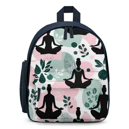 Meditation Yoga Nature Mini Travel Backpack Casual Daypacks Small Shoulder Bag for Shopping - color: Blue-style