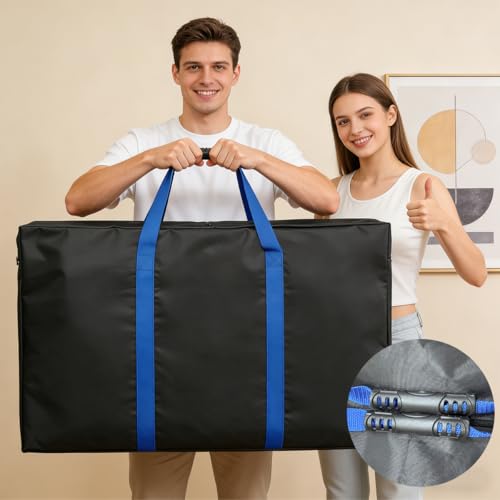 Portable 6FT Table Storage Bag - Waterproof & Durable Folding Table Cover - Compact 36x5x30 inch Carry Case for Camp, Picnic, Tailgate Tables